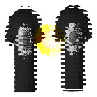 In A World Full Of Grandmas Be Granny Sunflower T-Shirt - Thegiftio UK