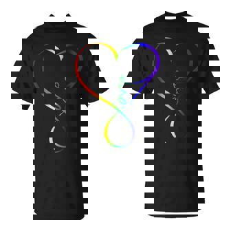 Infinite Love Rainbow Heart Love Is Love Is Infinite T-Shirt - Monsterry