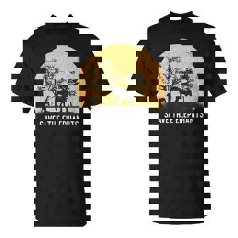 Inscription Save The Elephants Amusante En Anglais Save The Elephants T-Shirt - Cadeauxyz