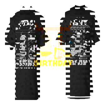 It's My 3Rd Birthday Boys Construction Excavator 3 Years Old T-Shirt - Thegiftio UK