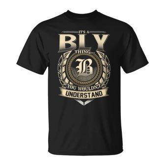 It's A Bly Thing You Wouldn't Understand Name Vintage T-Shirt - Thegiftio UK