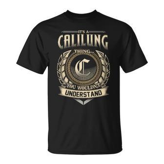 It's A Calilung Thing You Wouldn't Understand Name Vintage T-Shirt - Thegiftio UK
