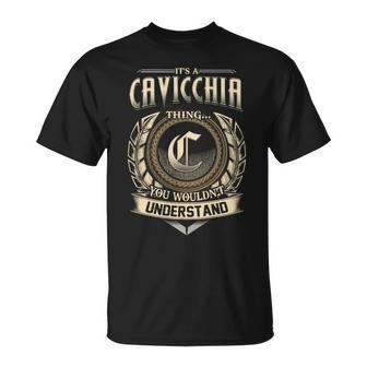 It's A Cavicchia Thing You Wouldn't Understand Name Vintage T-Shirt - Thegiftio UK