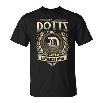 It's A Dotts Thing You Wouldn't Understand Name Vintage T-Shirt - Thegiftio UK