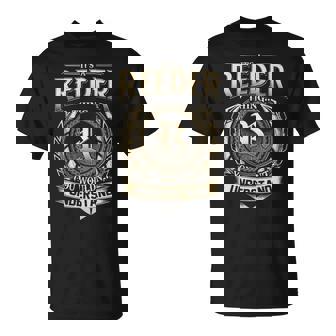 Its A Reeder Thing You Wouldnt Understand Name Vintage T-Shirt - Thegiftio