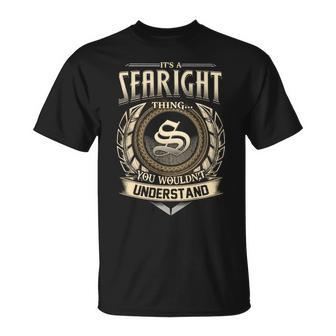 Its A Searight Thing You Wouldnt Understand Name Vintage T-Shirt - Thegiftio UK