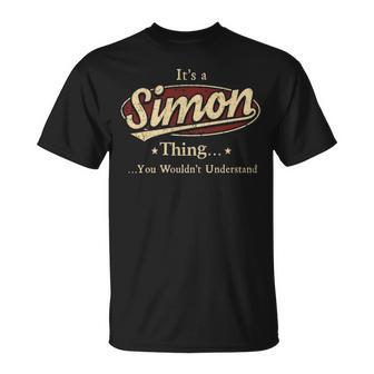 It's A Simon Thing You Wouldn't Understand T-Shirt - Thegiftio UK