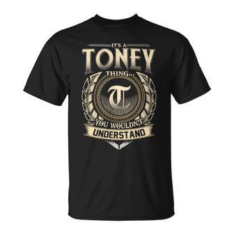 It's A Toney Thing You Wouldn't Understand Name Vintage T-Shirt - Thegiftio UK