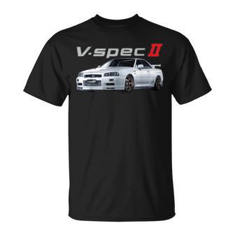 Jdm Auto R34-Spec Ii Rb26 Skyline T-Shirt - Geschenkecke