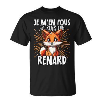 Je M’En Fous Je Suis Un Renard Renard Doux T-Shirt - Cadeauxyz
