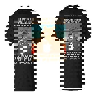 Je N'aime Pas Les Gens Du Matin – Ours T-Shirt - Cadeauxyz