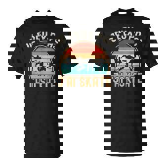 Je Peux Pas J'ai Skate Humour Skateboard Retro Skateboardeur T-Shirt - Cadeauxyz