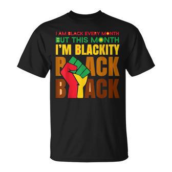 Je Suis Noir Tous Les Mois Mais Ce Mois-Ci Je Suis Noir L'histoire Des Noirs T-Shirt - Cadeauxyz