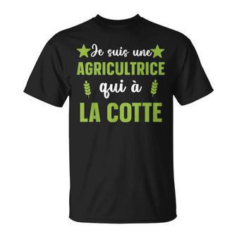 Je Suis Une Agricultrice Qui A La Cotte Cadeau Agricultrice T-Shirt - Cadeauxyz