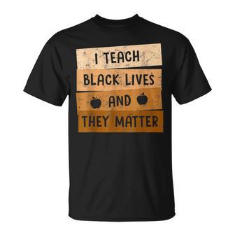 J'enseigne Lesies Noires Et Elles Comptent Le Mois De L'histoire Des Noirs T-Shirt - Cadeauxyz