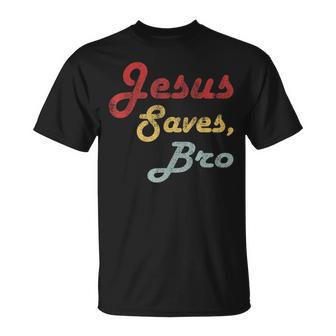 Jesus Saves Bro Religion Christianintage Jesus Christ T-Shirt - Geschenkecke