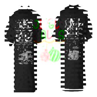 Jingle Balls Tinsel Tits Matching Chestnuts Christmas Couple T-Shirt - Monsterry