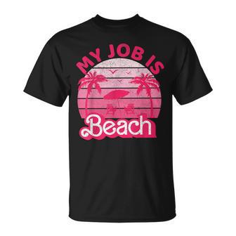 My Job Is Beach Retrointage Beach Jobs Women T-Shirt - Geschenkecke