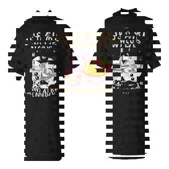 Just A Girl Who Loves Boba Tea And Ramen Bubble Tea Japanese T-Shirt - Thegiftio