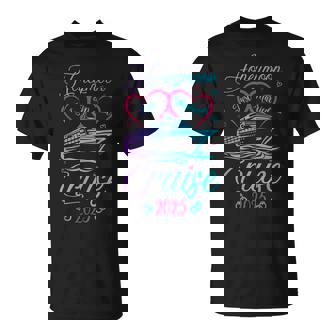Just Married 2025 Wedding Ring Matching Tee Honeymoon Cruise T-Shirt - Monsterry
