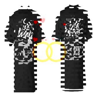 Just Married 51 Years Ago Marriage 51St Wedding Anniversary T-Shirt - Thegiftio UK