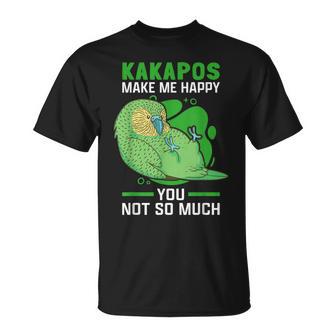 Kakapos Machen Glücklich New Zealand Flying Kakapo T-Shirt - Geschenkecke