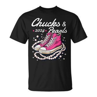 Kamala Harris 2024 For President 47Th Chucks And Pearls T-Shirt - Monsterry