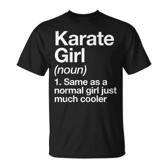 Karate Girl Definition & Sassy Sports Martial Arts T-Shirt - Monsterry DE