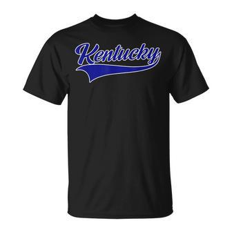 Kentucky Throwback Print Classic T-Shirt - Seseable
