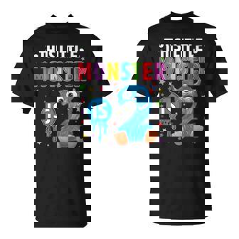 Kids Little Monster Birthday 2 Years Old 2nd B-Day Monster T-Shirt - Monsterry