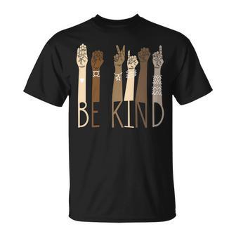 Be Kind Sign Language Hand Talking Teachers Interpreter Asl T-Shirt - Monsterry