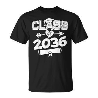 Kindergarten To Graduation Class Of 2036 School Memory Grow T-Shirt - Monsterry DE
