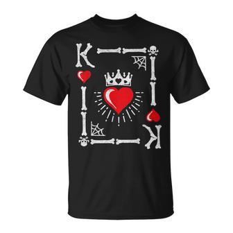 King Of Hearts Card Costume Halloween King Of Hearts T-Shirt | Seseable UK