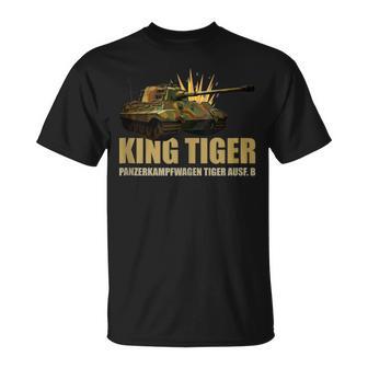King Tiger Ii Panzer Tank Ww2 Tanques Militares Alemanes Sin Mangas Camiseta unisex - Regaloses