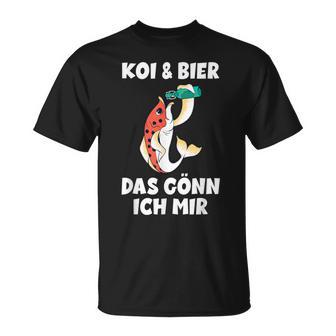 With Koi Carp Garden Pond Koi & Beer Das Gönn Ich Mir T-Shirt - Geschenkecke