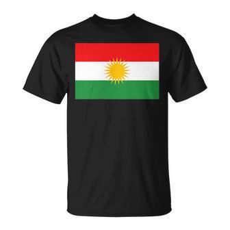 Kurdistan With Kurden Flag T-Shirt - Geschenkecke