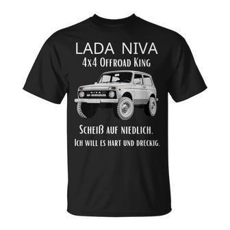 Lada Niva 4X4 Offroad King T-Shirt - Geschenkecke