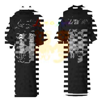 L'amour Est L'amour Ours La Loutre Le Dessin De La T-Shirt - Cadeauxyz