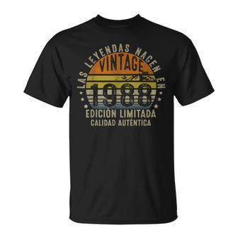 Las Leyendas Nacen En 1988 36 Años Cumpleaños Hombre Regalo Camiseta unisex - Regaloses