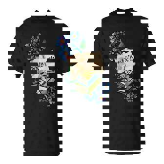 Lecteurs Amateurs De Livres Floraux T-Shirt - Cadeauxyz
