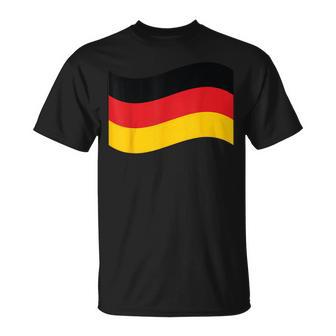 Leuchtendes Herz Deutsche Flagge Colours Germany Fan T-Shirt - Seseable