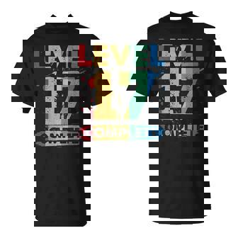 Level 17 Complete 17Th Wedding Anniversary 17 Years T-Shirt - Thegiftio UK