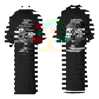 Líbano Palestina Bandera Libanesa Palestina Unidos Camiseta unisex - Regaloses