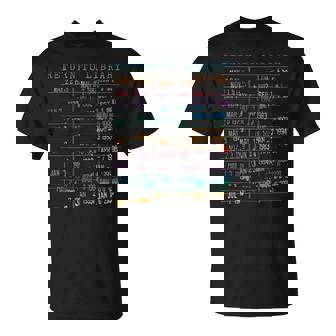Library Card Vintage Book Due Date Bookish Rainbow Reading T-Shirt - Thegiftio UK