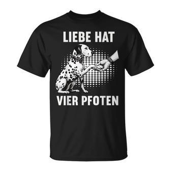 Liebe Hatier Pfoten Dalmatian Dalmatian Owner Dalmatian T-Shirt - Geschenkecke