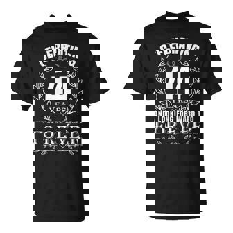 Lindo 44 Aniversario De Boda Para Parejas Casadas 44 Año Camiseta unisex - Regaloses