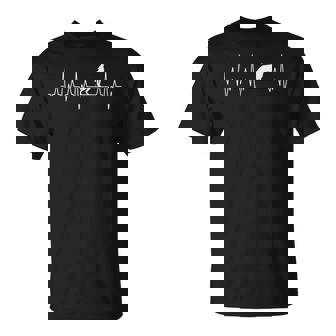 Lobo Latido Del Corazón Depredador Ecg Amantes De Los Animales Pulso Lobos Camiseta unisex - Regaloses