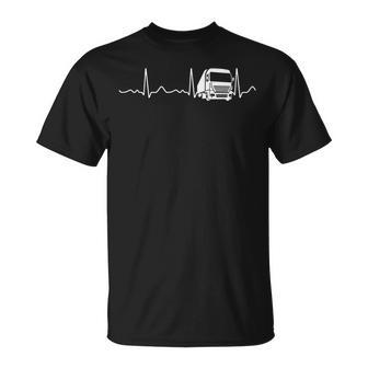 Lorry Driver Heartbeat Pulse T-Shirt - Geschenkecke