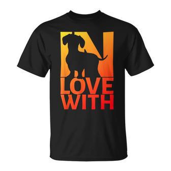 In Love With Dachshund T-Shirt - Geschenkecke