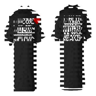 I Love Hot Dads With Beards And Tattoos I Heart Hot Dads T-Shirt | Seseable UK